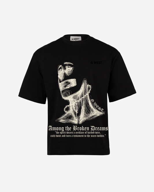 G West Oversized Sinner Black T-Shirt Mens