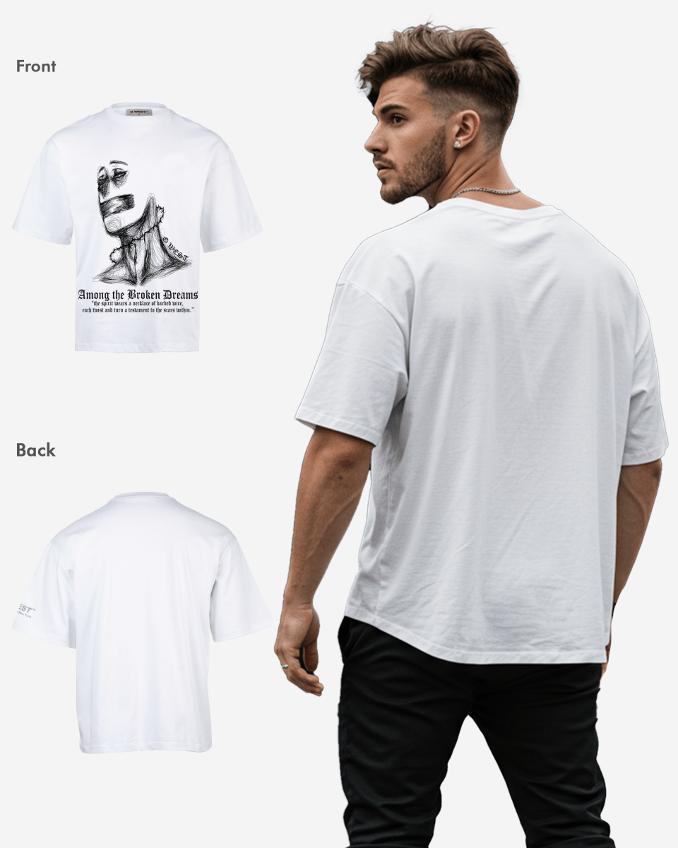 G West Oversized Sinner Black T-Shirt Mens