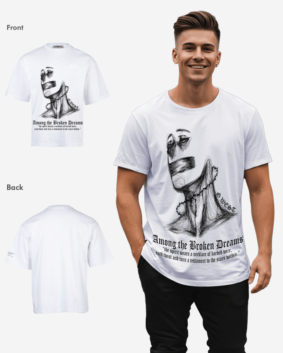 G West Oversized Sinner Black T-Shirt Mens