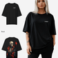 G West Womens Oversized Skull & Rose T Shirt