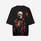 G West Womens Oversized Skull & Rose T Shirt