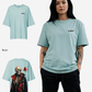 G West Womens Oversized Skull & Rose T Shirt