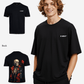 G West Mens Oversized Skull & Rose T Shirt