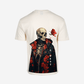 G West Mens Oversized Skull & Rose T Shirt