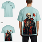G West Mens Oversized Skull & Rose T Shirt