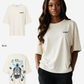 G West Womens Oversized Skull Tee