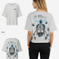 G West Womens Oversized Skull Tee