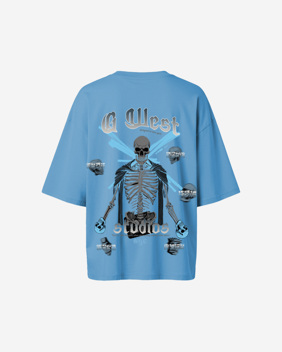 G West Womens Oversized Skull Tee