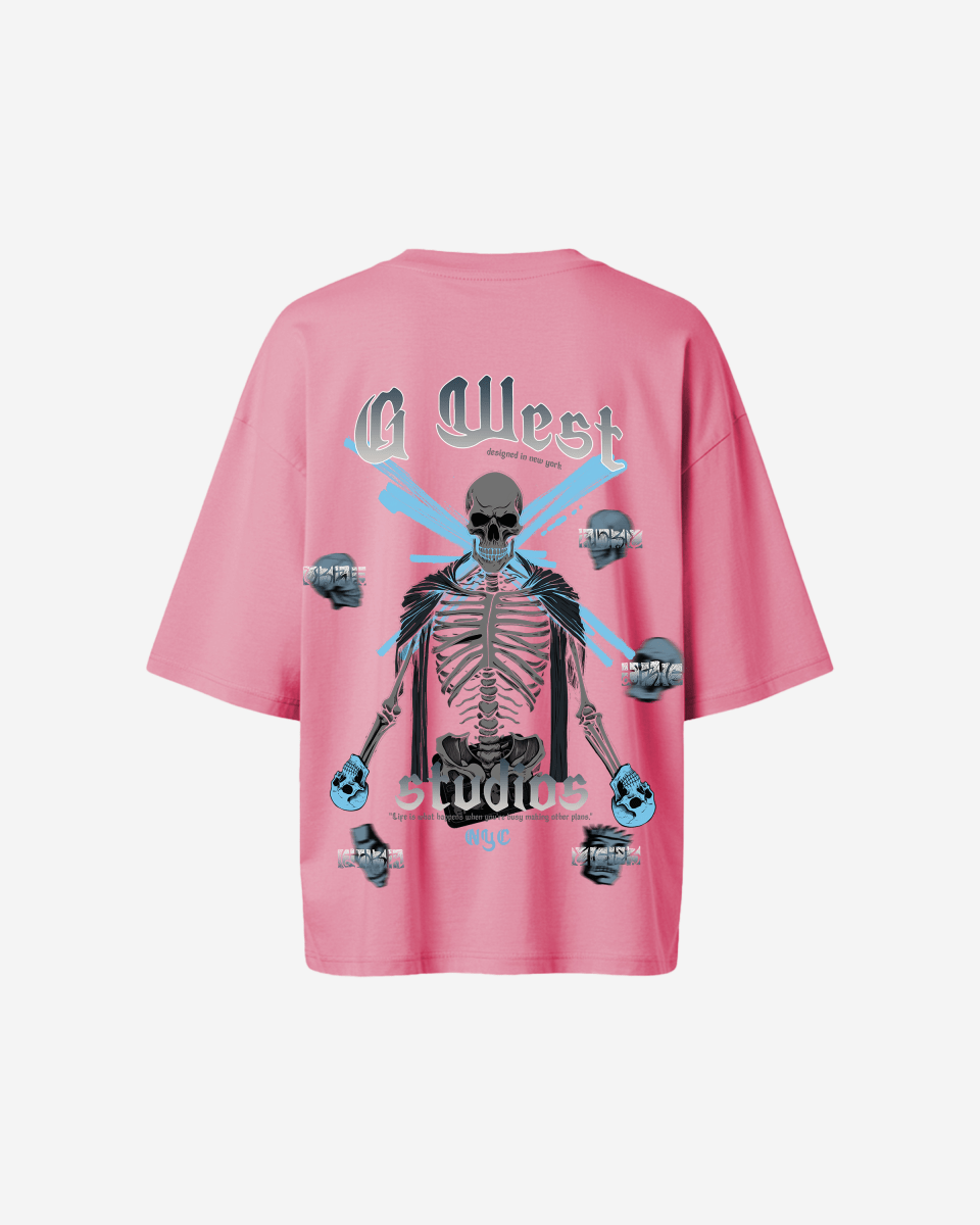 G West Womens Oversized Skull Tee