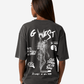 G West Oversized Smoke Skeleton Tee - Women