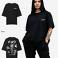 G West Oversized Smoke Skeleton Tee - Women