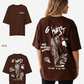G West Oversized Smoke Skeleton Tee - Women