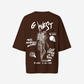 G West Oversized Smoke Skeleton Tee - Women