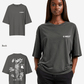 G West Oversized Smoke Skeleton Tee - Women
