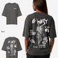 G West Oversized Smoke Skeleton Tee - Women