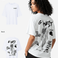 G West Oversized Smoke Skeleton Tee - Women
