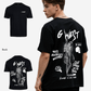 G West Mens Oversized Smoke Skeleton Tee
