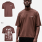 G West Mens Oversized Smoke Skeleton Tee