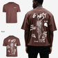 G West Mens Oversized Smoke Skeleton Tee