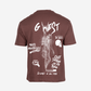G West Mens Oversized Smoke Skeleton Tee