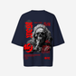 G West Oversized Smoke Skull Tee - Women