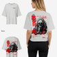 G West Oversized Smoke Skull Tee - Women
