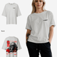 G West Oversized Smoke Skull Tee - Women