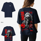 G West Oversized Smoke Skull Tee - Women