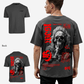 G West Oversized Smoke Skull T-Shirt Mens