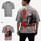 G West Oversized Smoke Skull T-Shirt Mens