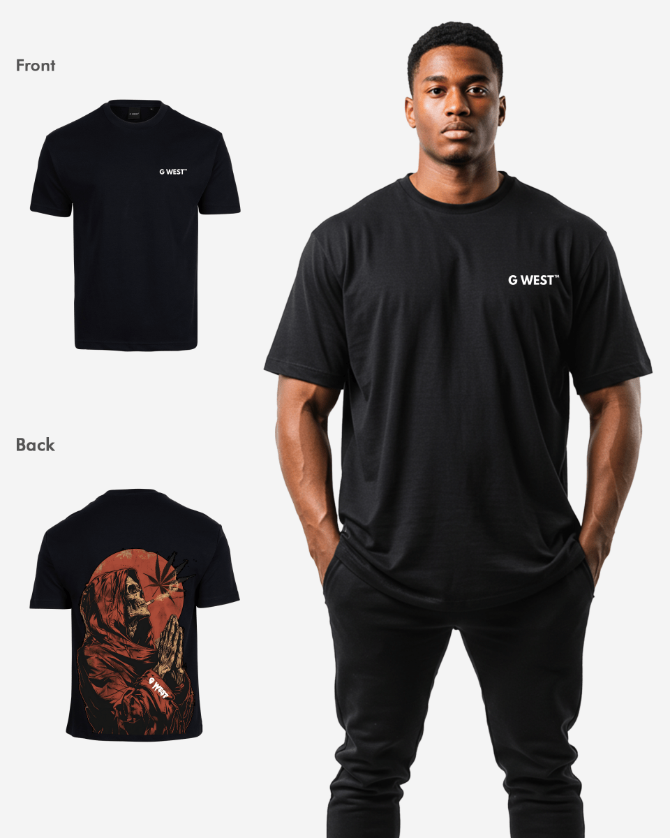 G West Mens Oversized Smoking Allen T Shirt