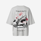 G West Womens Oversized Spade Of Sharks T Shirt