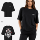 G West Womens Oversized Spade Of Sharks T Shirt