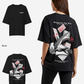 G West Womens Oversized Spade Of Sharks T Shirt