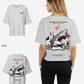 G West Womens Oversized Spade Of Sharks T Shirt