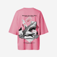 G West Womens Oversized Spade Of Sharks T Shirt