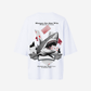 G West Womens Oversized Spade Of Sharks T Shirt