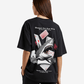 G West Womens Oversized Spade Of Sharks T Shirt