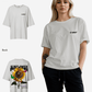 G West Womens Oversized Sunflower Tee