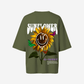 G West Womens Oversized Sunflower Tee