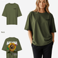 G West Womens Oversized Sunflower Tee