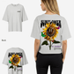 G West Womens Oversized Sunflower Tee
