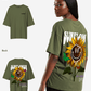 G West Womens Oversized Sunflower Tee