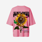 G West Womens Oversized Sunflower Tee