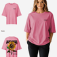 G West Womens Oversized Sunflower Tee