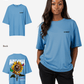 G West Womens Oversized Sunflower Tee