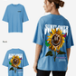 G West Womens Oversized Sunflower Tee