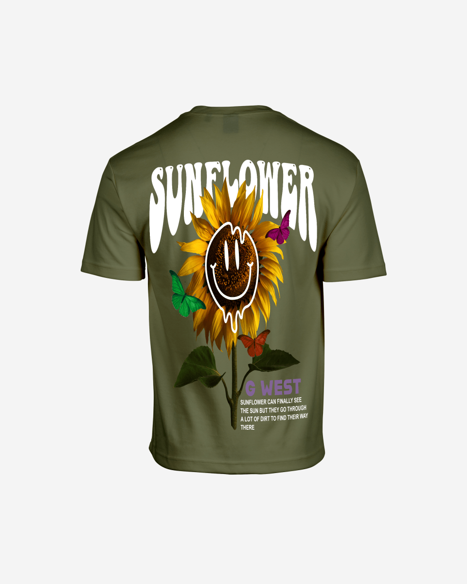 G West Oversized Sunflower T-Shirt Mens