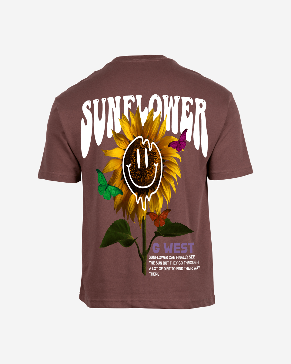 G West Oversized Sunflower T-Shirt Mens