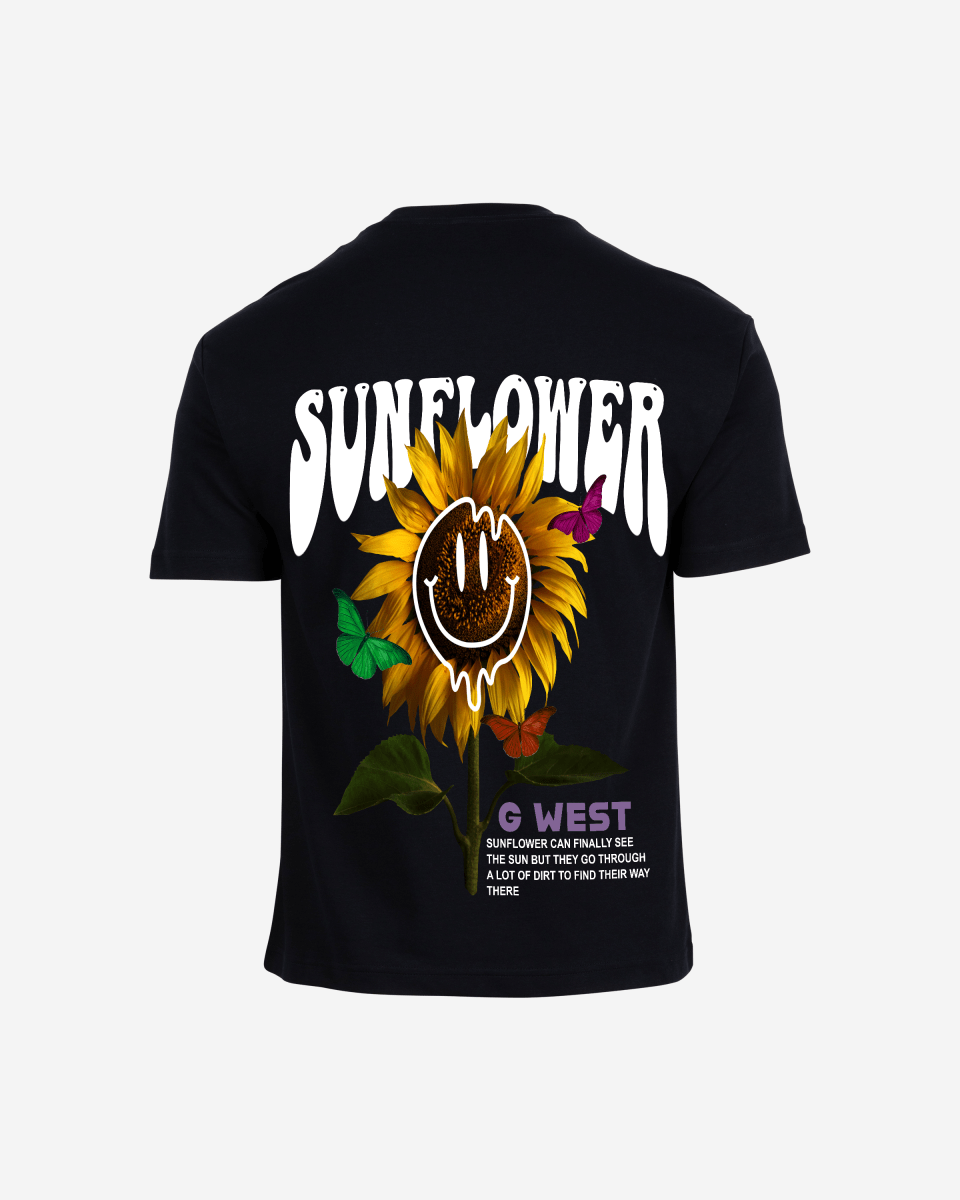 G West Oversized Sunflower T-Shirt Mens